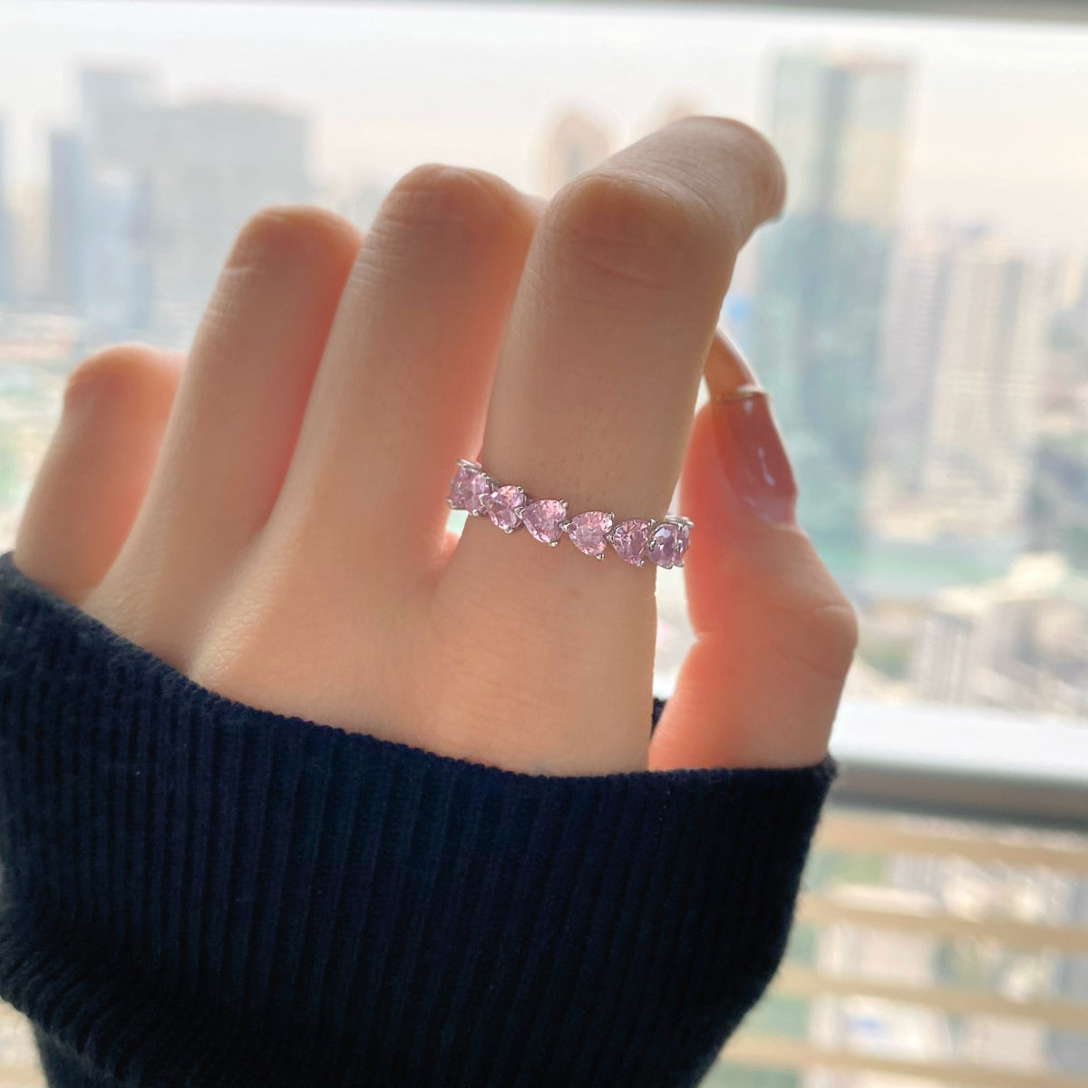 [ORA ]0.25 Carat Radiant Romance Heart Cut Lover Ring