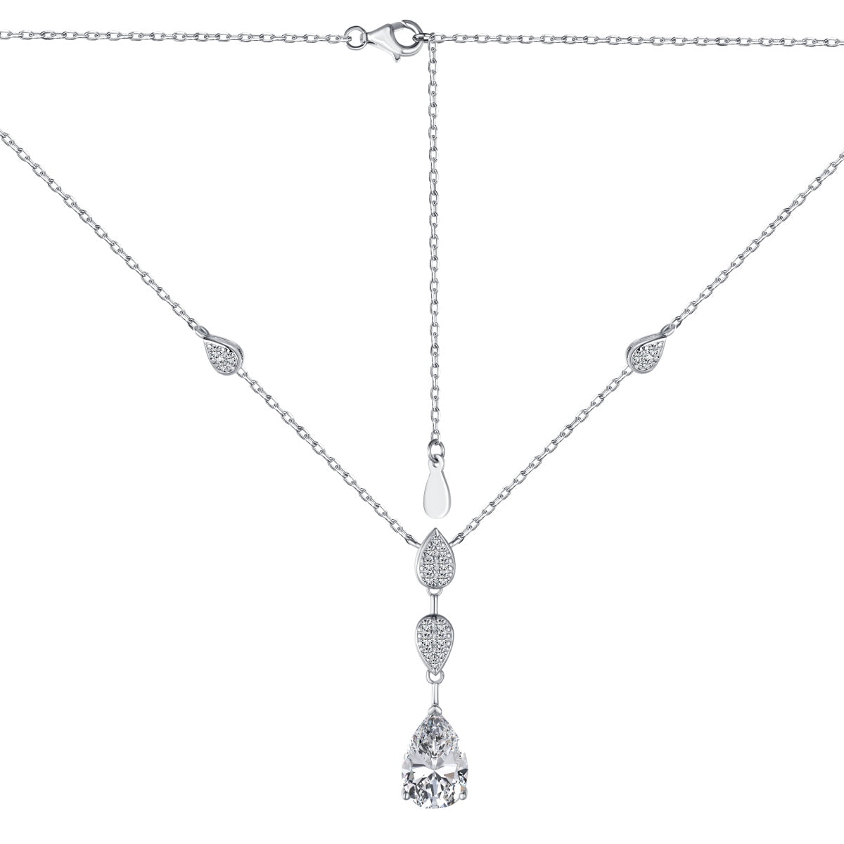[ORA ]Dazzling Pear Cut Necklace