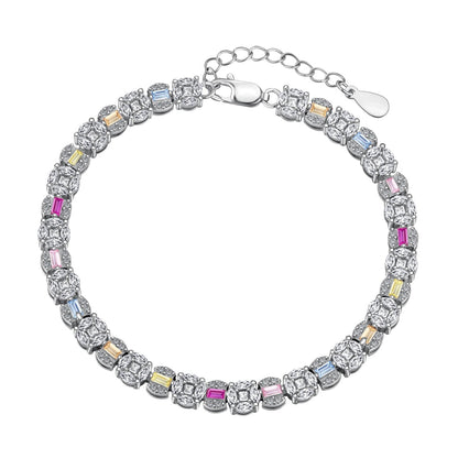 [ORA ]Dazzling Radiant Multi Cut Daily Bracelet