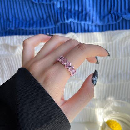 [ORA ]Dainty Elongated Cushion Cut Tennis Ring