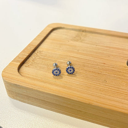 [ORA ]Devil's Eye Ear Bone Nail Earrings
