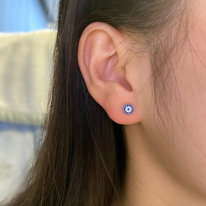 [ORA ]Devil's Eye Ear Bone Nail Earrings