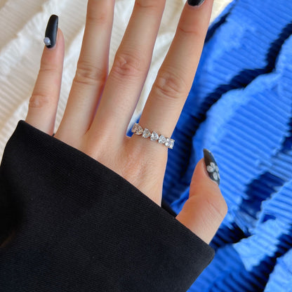 [ORA ]0.25 Carat Radiant Romance Heart Cut Lover Ring