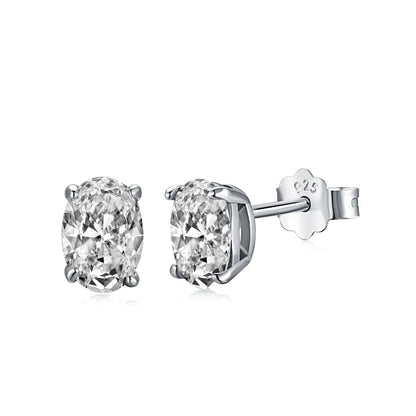 [ORA ]Oval Classic Dignified Elegant Earrings