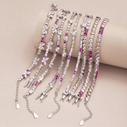 [ORA ]Delicate Colorful Emerald Cut Party Bracelet