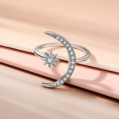 [ORA ]Eternity Moon & Star Ring