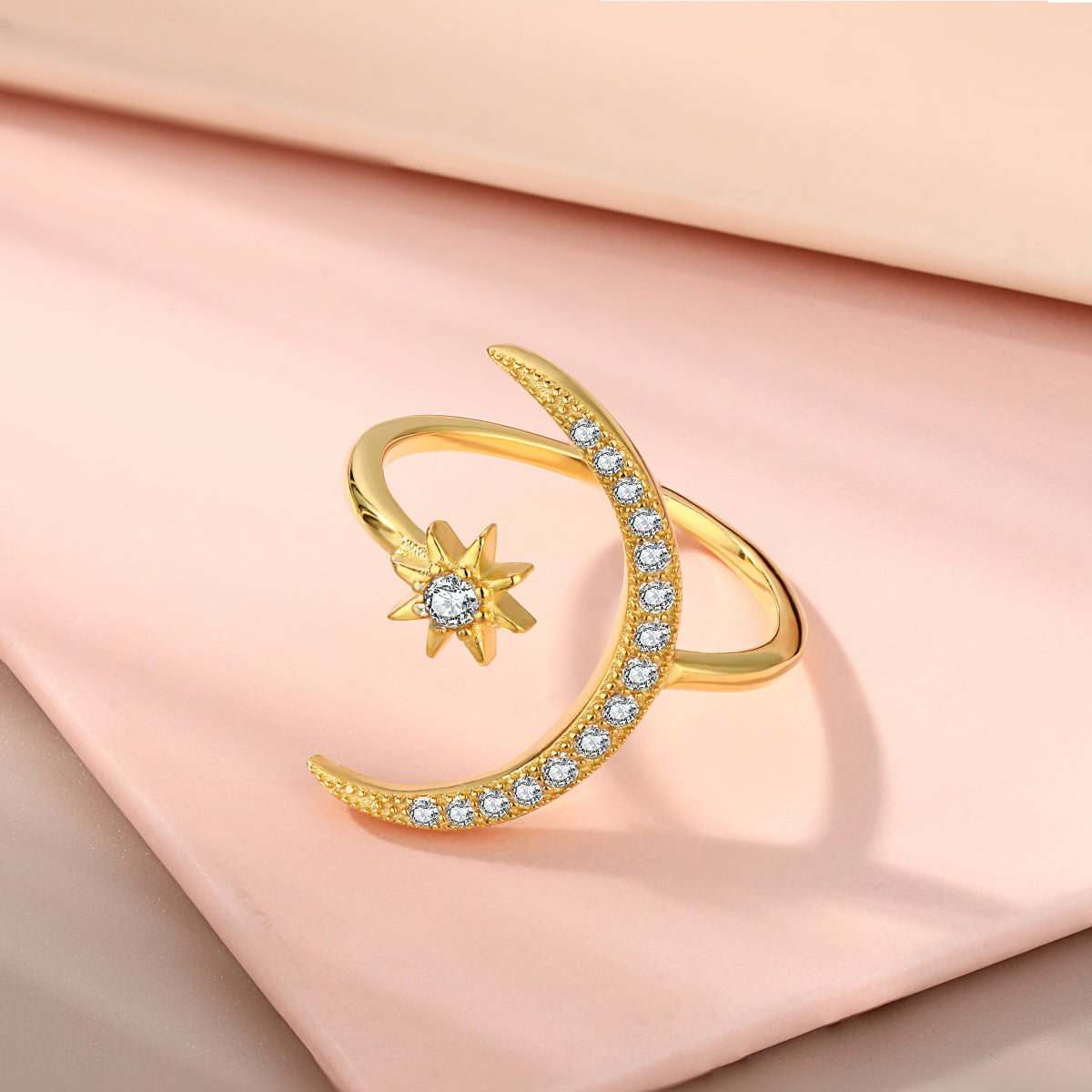 [ORA ]Eternity Moon & Star Ring