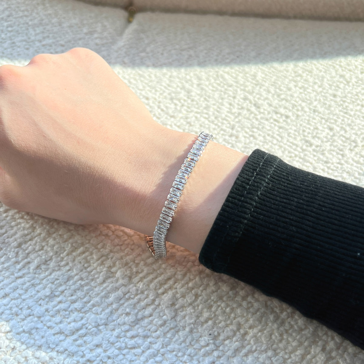 [ORA ]Exquisite Emerald Cut Daily Bracelet