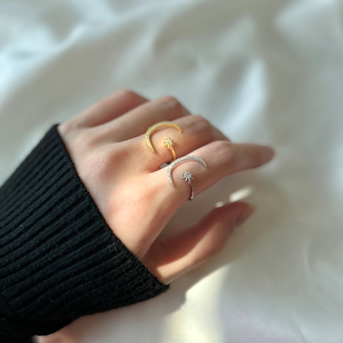 [ORA ]Eternity Moon & Star Ring
