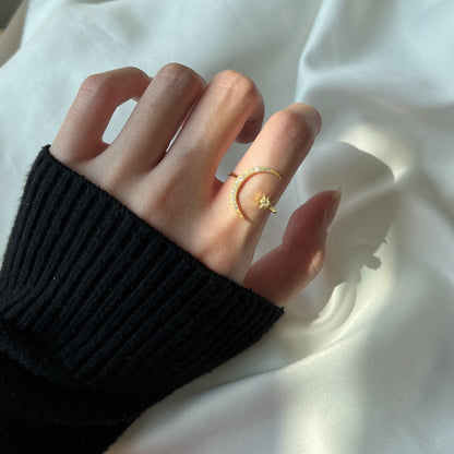 [ORA ]Eternity Moon & Star Ring