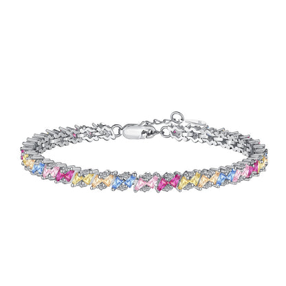 [ORA ]Ornate Sparkling Multi Cut Party Bracelet