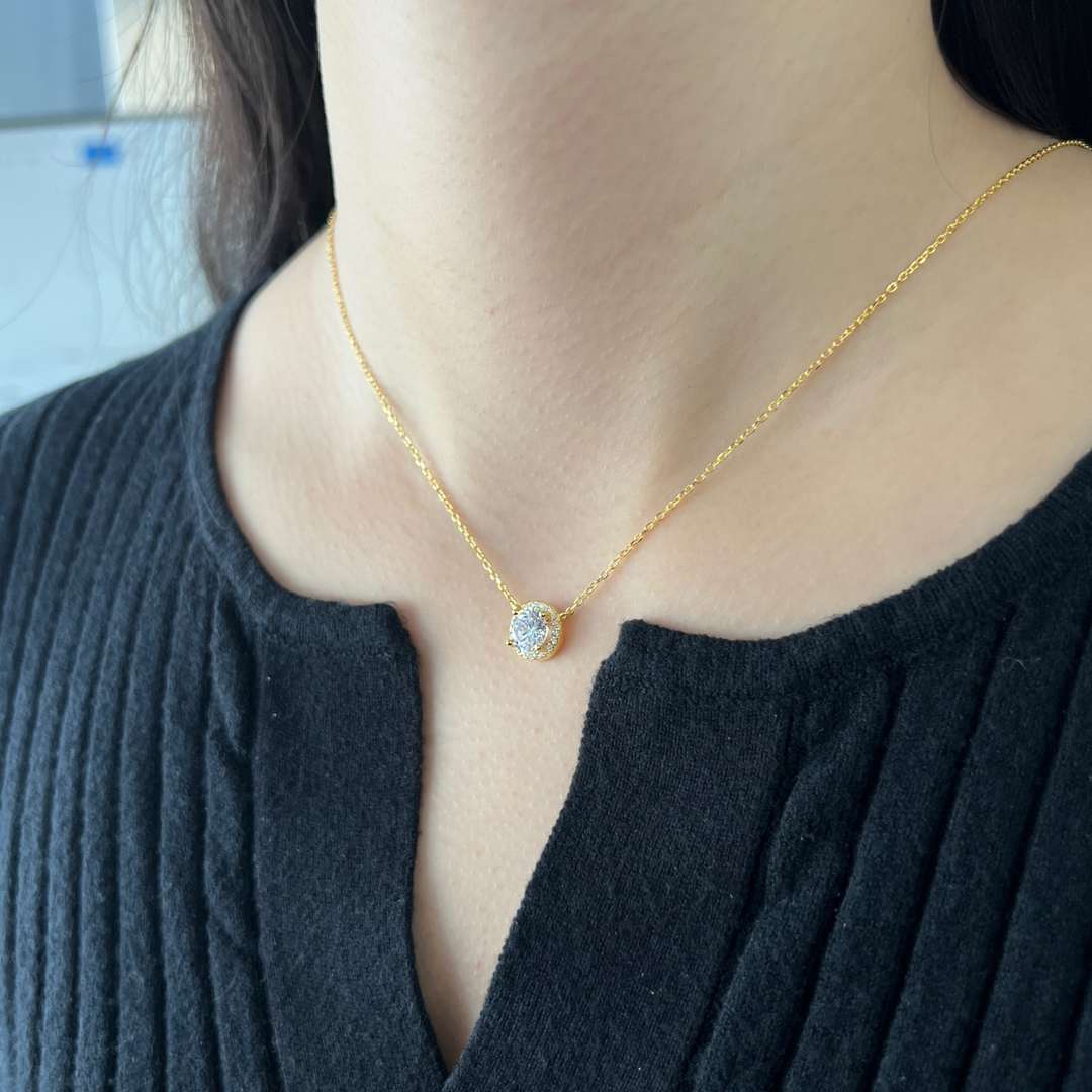 [ORA ]Luxurious Round Cut Necklace