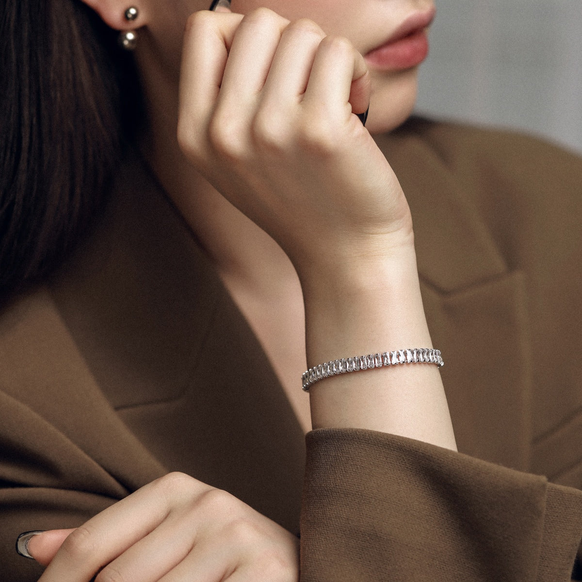 [ORA ]Exquisite Emerald Cut Daily Bracelet