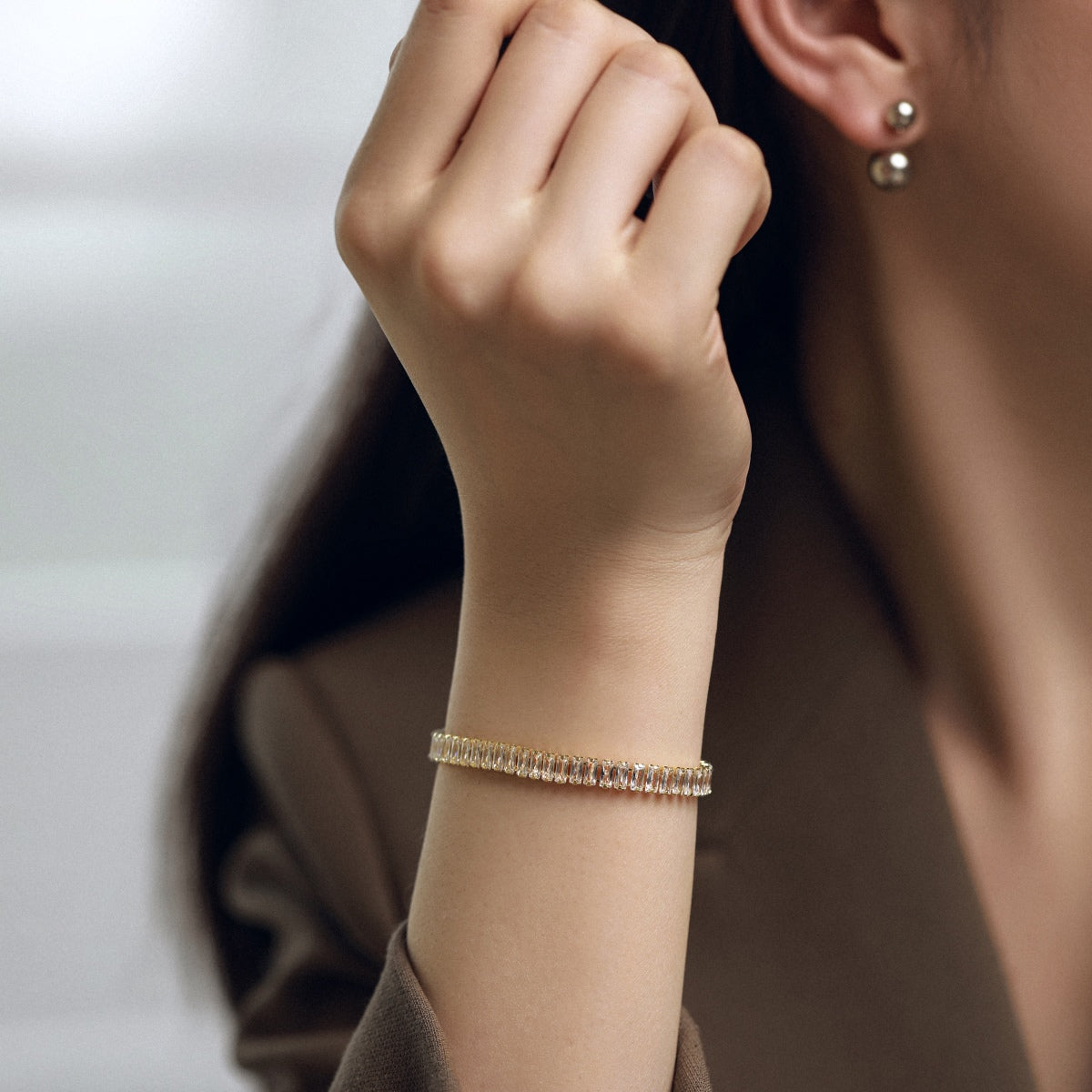 [ORA ]Exquisite Emerald Cut Daily Bracelet