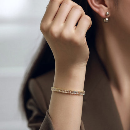 [ORA ]Exquisite Emerald Cut Daily Bracelet