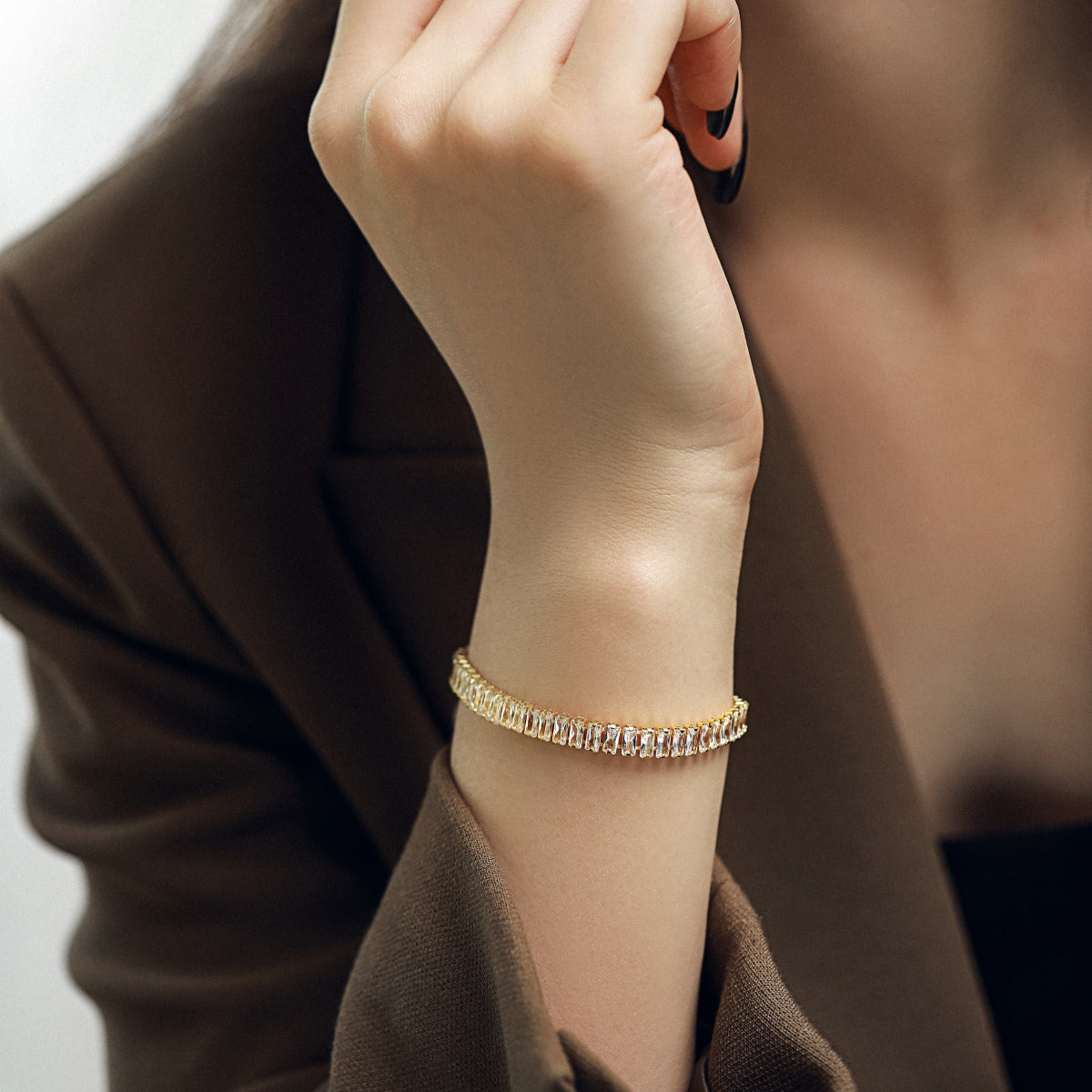 [ORA ]Exquisite Emerald Cut Daily Bracelet
