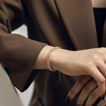 [ORA ]Exquisite Emerald Cut Daily Bracelet