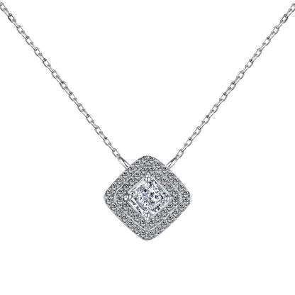 [ORA ]Sparkling Asscher Cut Necklace