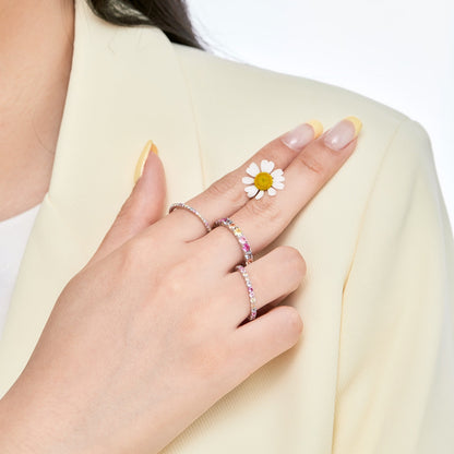 [ORA ]Elegant Vivid Round Cut Daily Ring