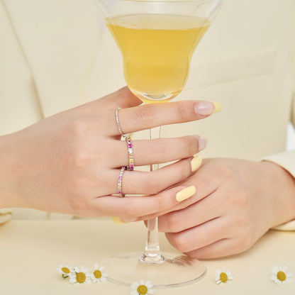 [ORA ]Elegant Vivid Round Cut Daily Ring