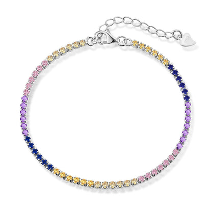 [ORA ]Radiant Shinning Princess Cut Tennis Bracelet