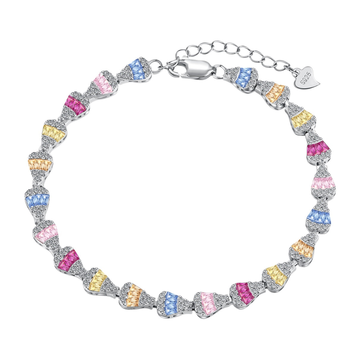 [ORA ]Radiant Water Drop Shape Daily Bracelet
