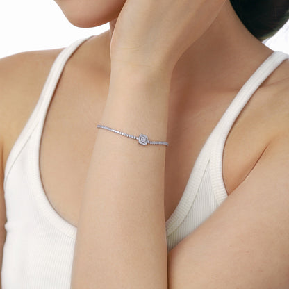 [ORA ]Luxurious Dazzling Square Shape Banquet Bracelet