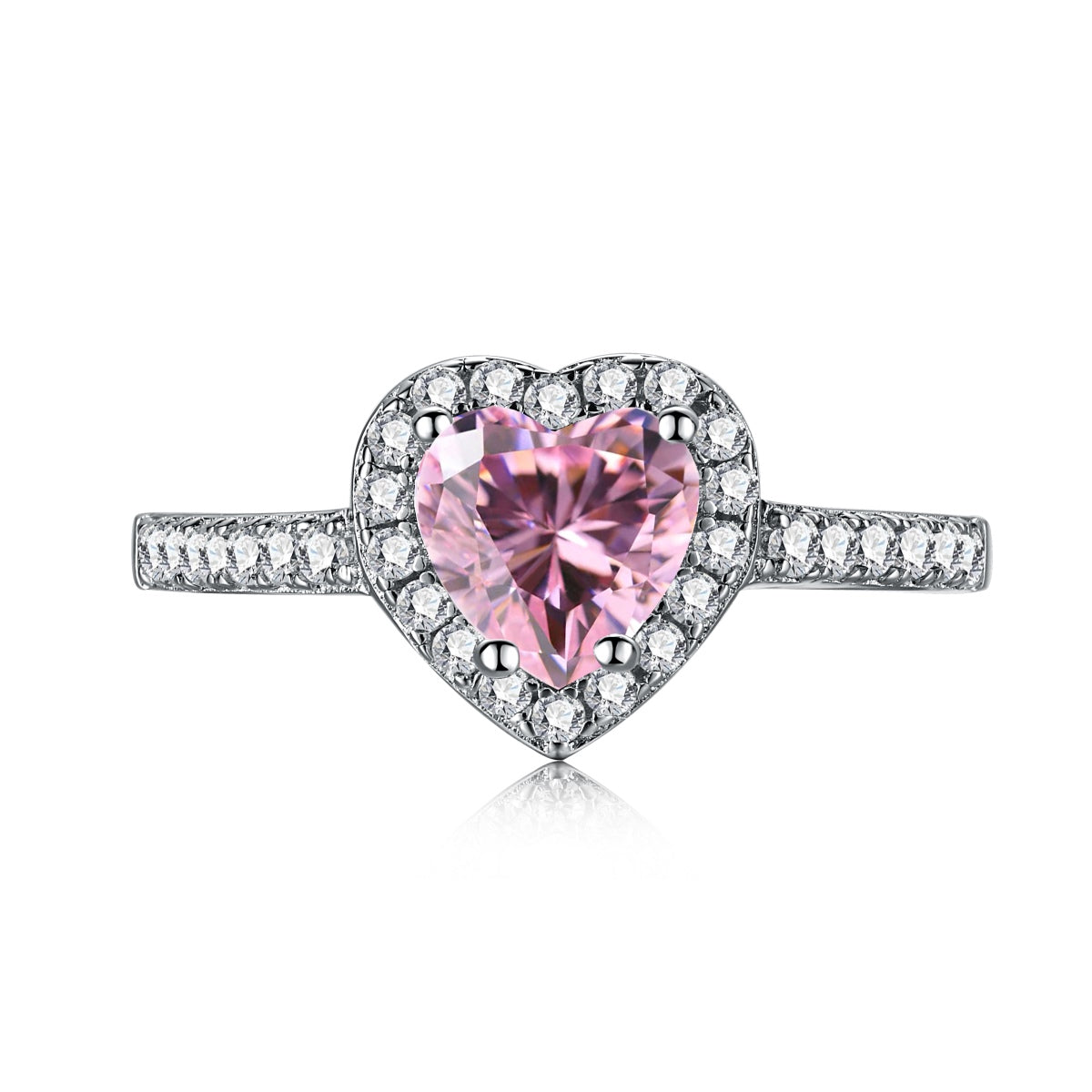 [ORA ]Eternity Splashy Romantic Heart Shape Lover Ring