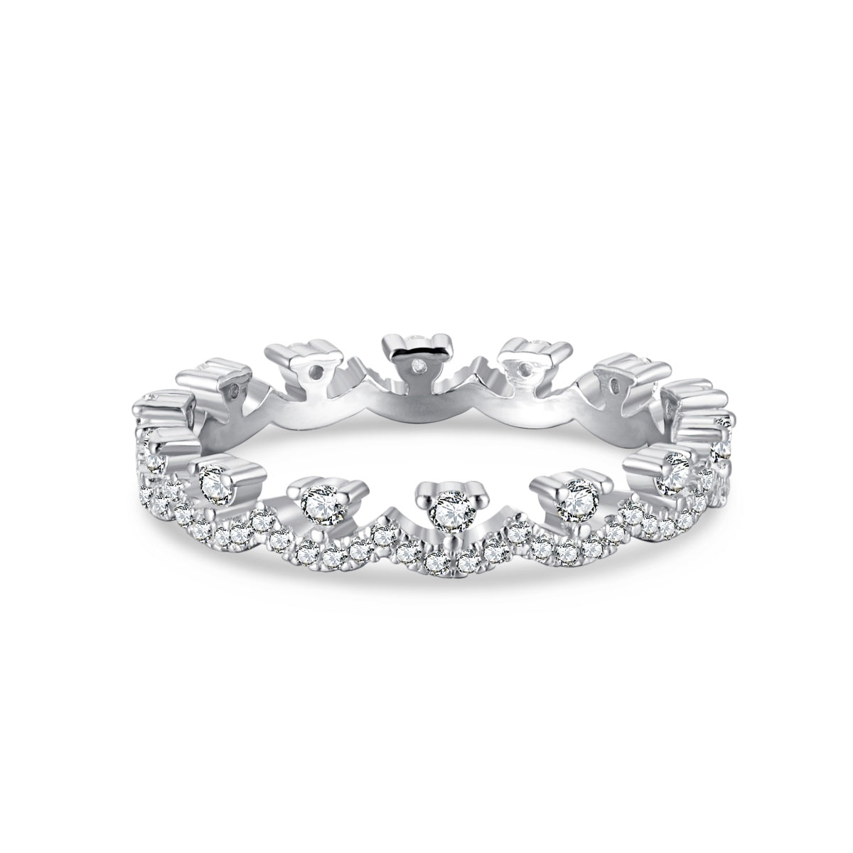 [ORA ]Elegant Resplendent Round Shape Party Ring