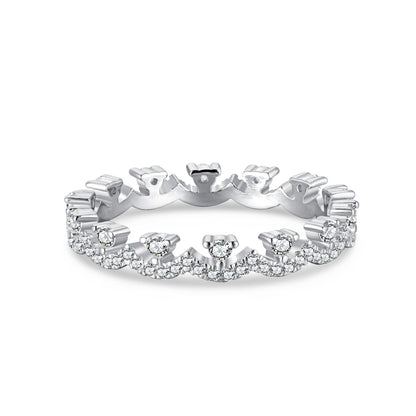 [ORA]Elegant Resplendent Round Shape Party Ring