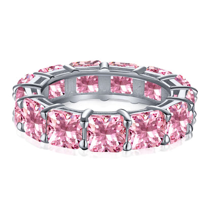 [ORA ]Elegant Princess Cut Tennis Ring
