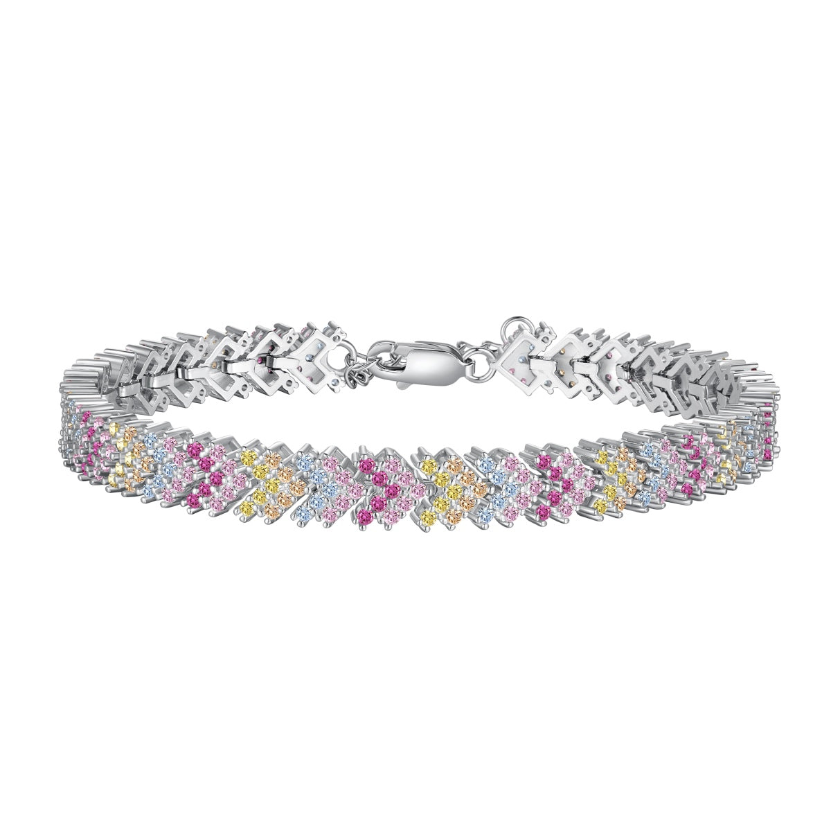 [ORA ]Ornate Sparkling Round Cut Party Bracelet
