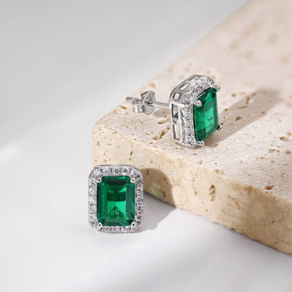 [ORA ]Luxurious Dainty Emerald Cut Banquet Earrings