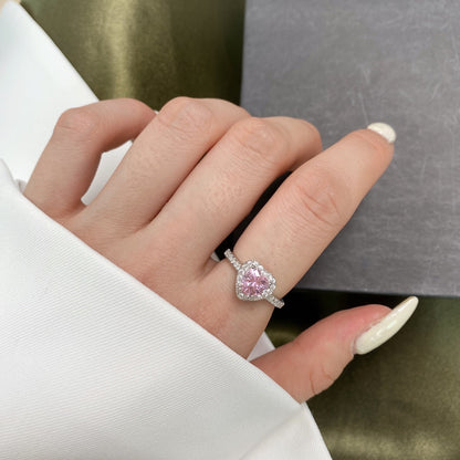 [ORA ]Eternity Splashy Romantic Heart Shape Lover Ring