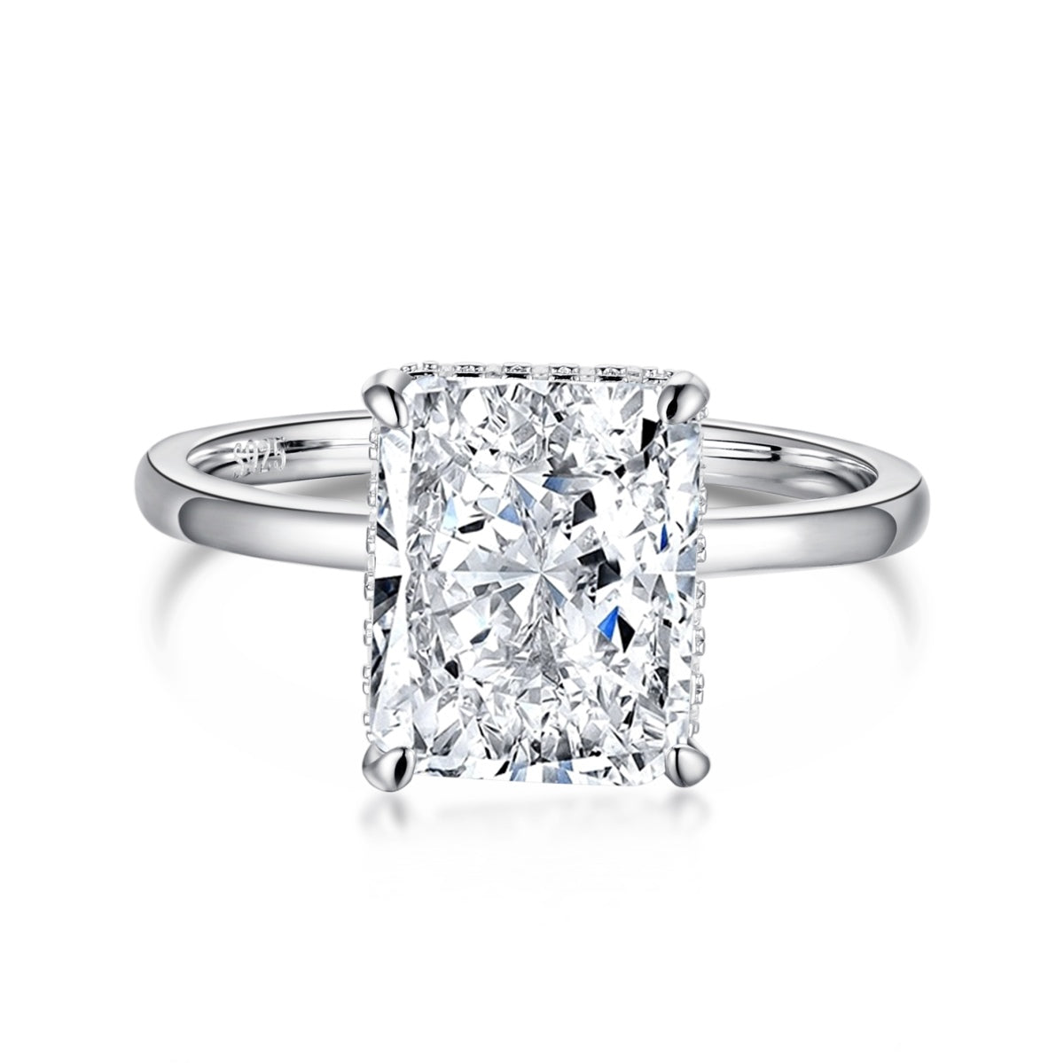 [ORA ]4.0 Carat Ornate Enchanting Radiand Cut Banquet Ring