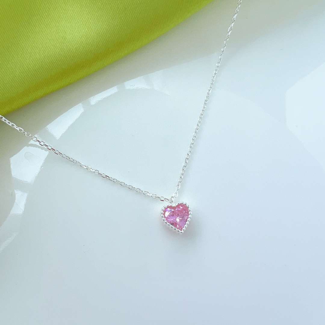[ORA]Ornate Heart Shape Necklace