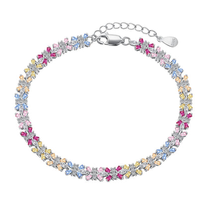 [ORA ]Radiant Colorful Emerald Cut Party Bracelet