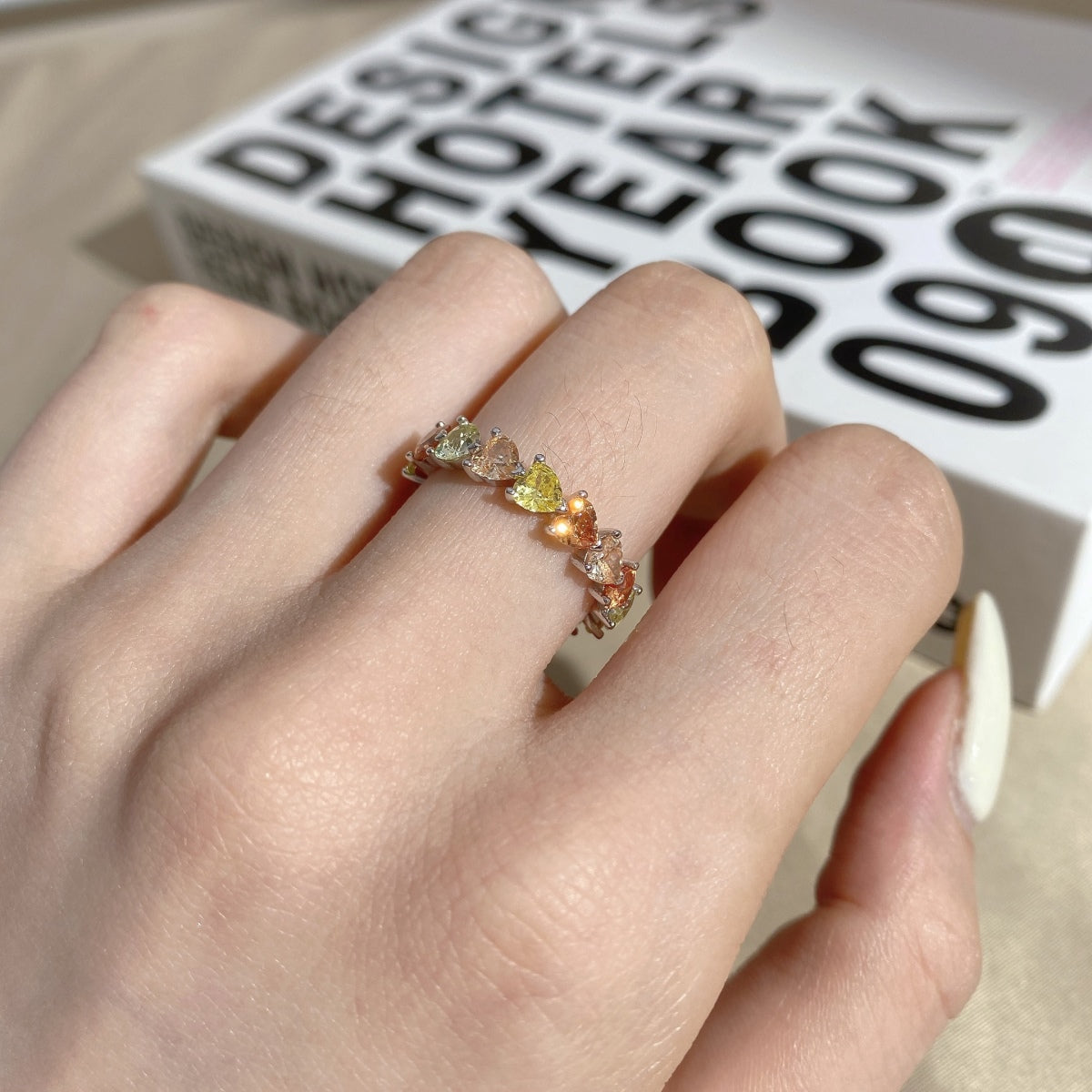 [ORA ]0.25 Carat Radiant Romance Heart Cut Lover Ring