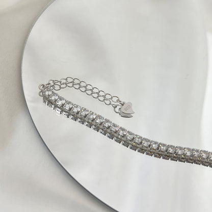 [ORA ]Sparkling Round Cut Daily Bracelet