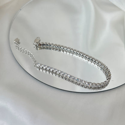 [ORA ]Sparkling Round Cut Daily Bracelet