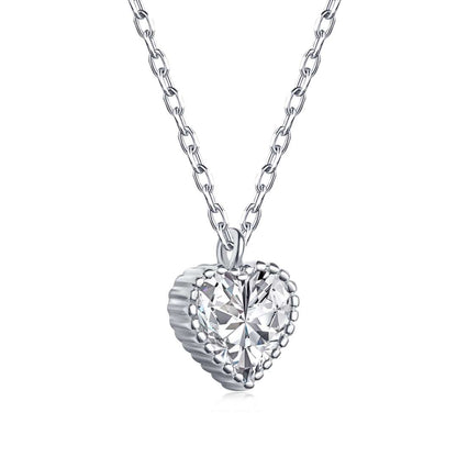 [ORA]Ornate Heart Shape Necklace