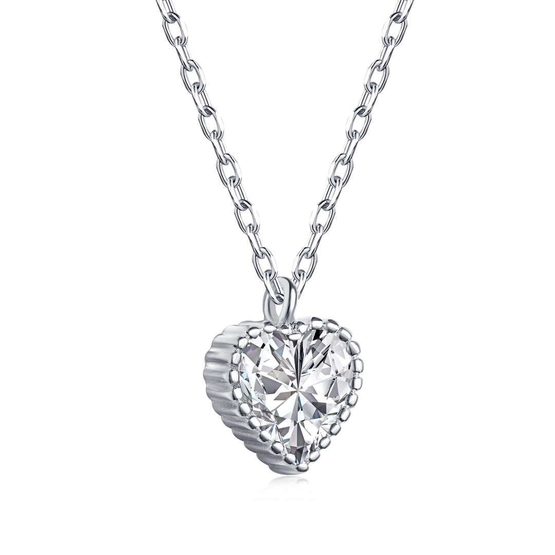 [ORA]Ornate Heart Shape Necklace