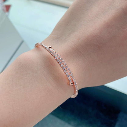 [ORA]Row of Diamonds Round Fashion Bracelet