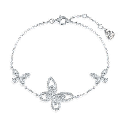 [ORA ]Delicate Butterfly Pendant Bracelet