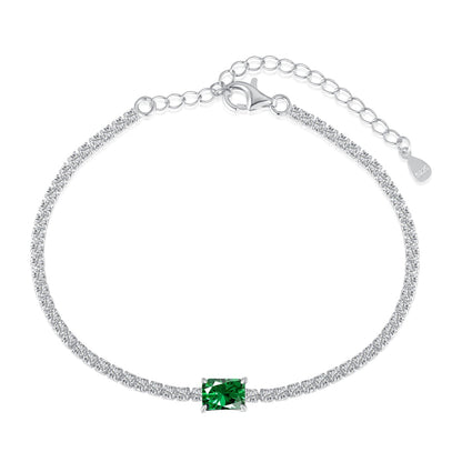 [ORA ]1.0 Carat Unique Emerald Cut Banquet Bracelet