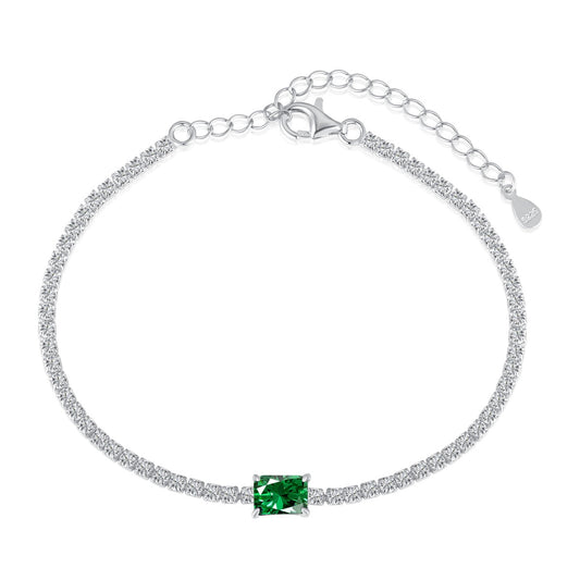 [ORA ]1.0 Carat Unique Emerald Cut Banquet Bracelet