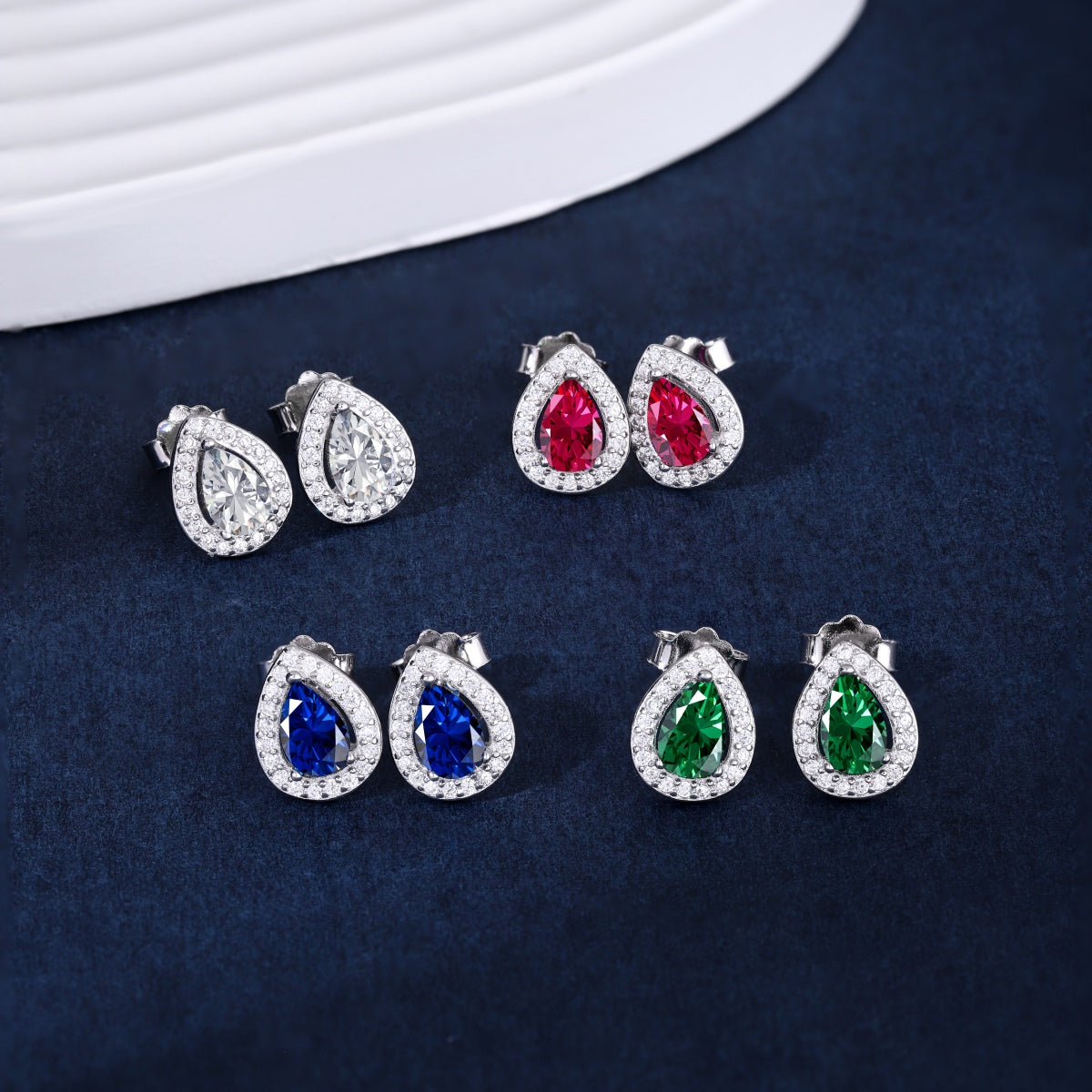 [ORA ]Luxurious Water Drop Shape Earrings