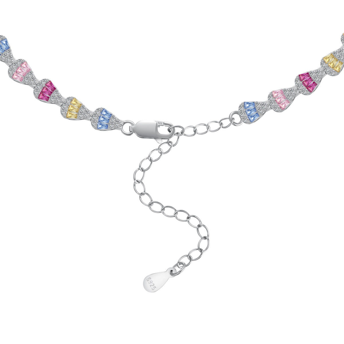 [ORA ]Radiant Colorful Rainbow Necklace