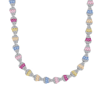 [ORA]Radiant Colorful Rainbow Necklace