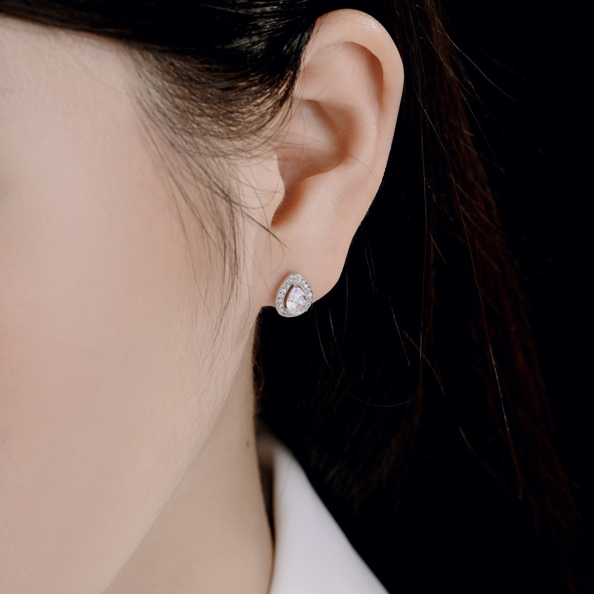 [ORA ]Luxurious Water Drop Shape Earrings